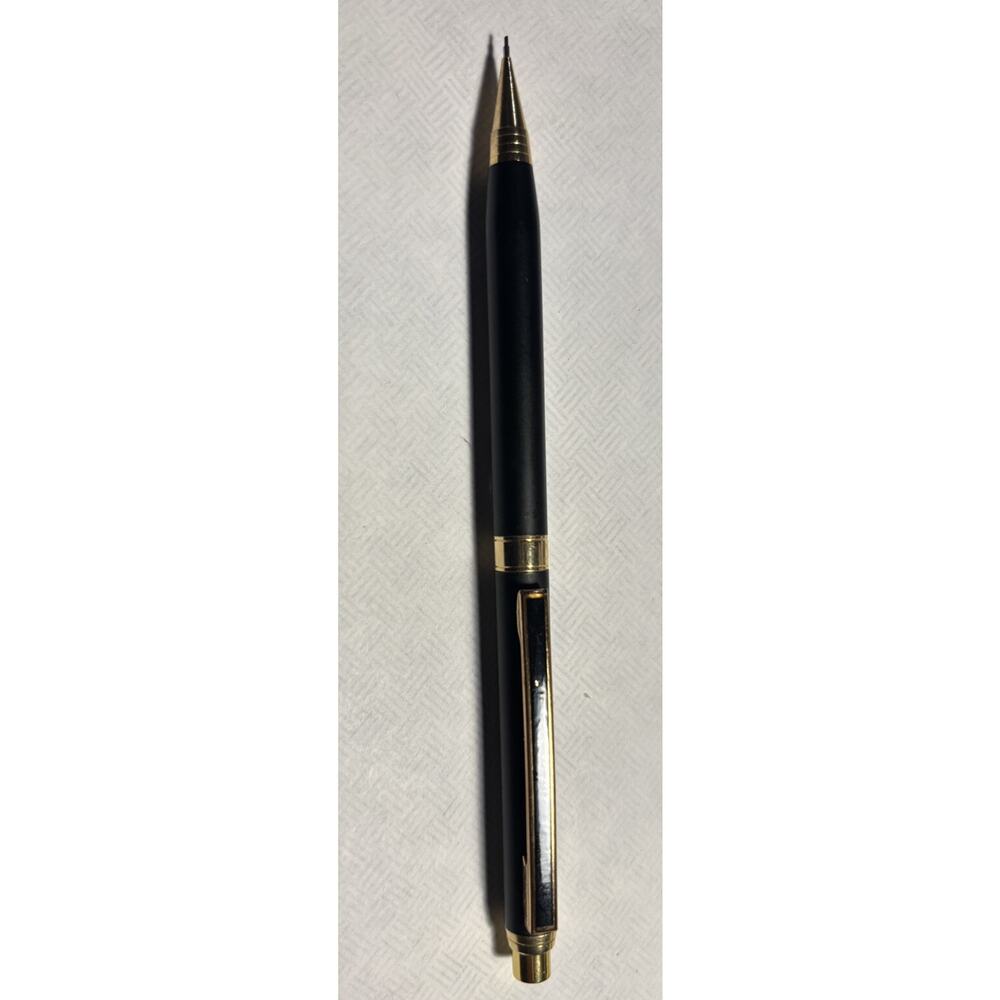 Vintage Dixon Mechanical Pencil - 0.5mm Black With Gold Trim (1980s?) lot0720